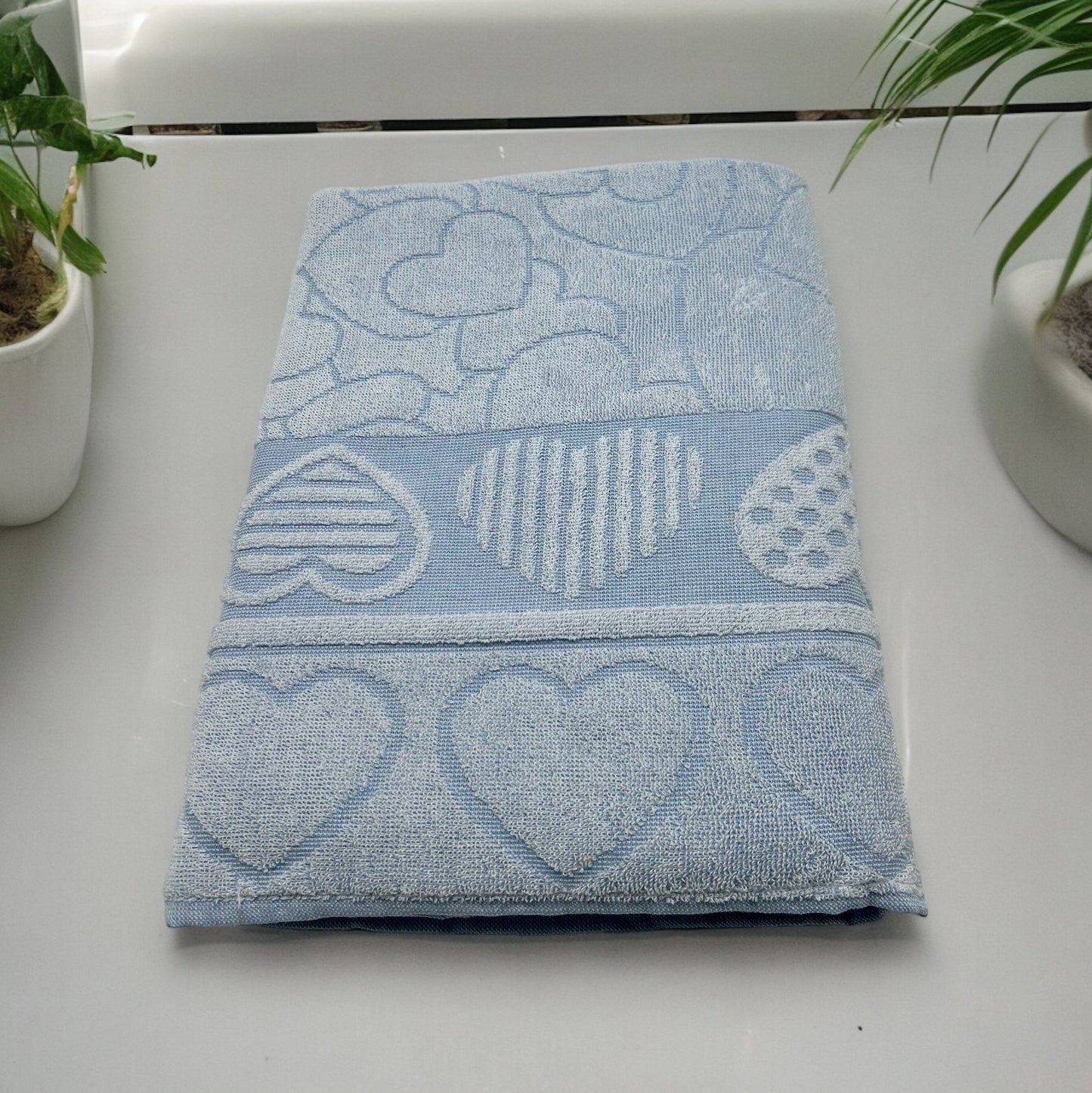 GC ArredoCasa Telo Bagno in 100% Spugna di Cotone - Modello HERTS TINTE PASTELLO - 100x150cm
