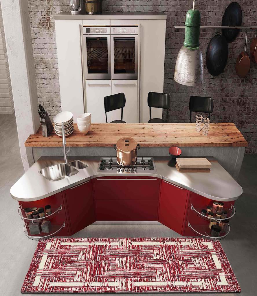 GC ArredoCasa Tappeto Antiscivolo Da Cucina Disegno Banghok