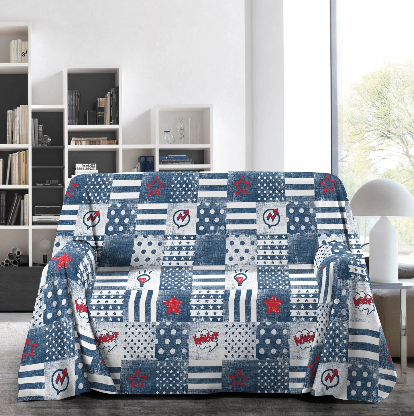 Copridivano Gran Foulard - 100% Cotone