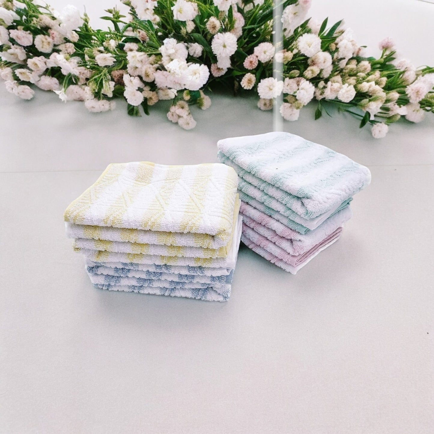 Gc ArredoCasa Ospite in 100% Spugna di Cotone - Modello Firenze - 40x60cm - Set 6 Pezzi