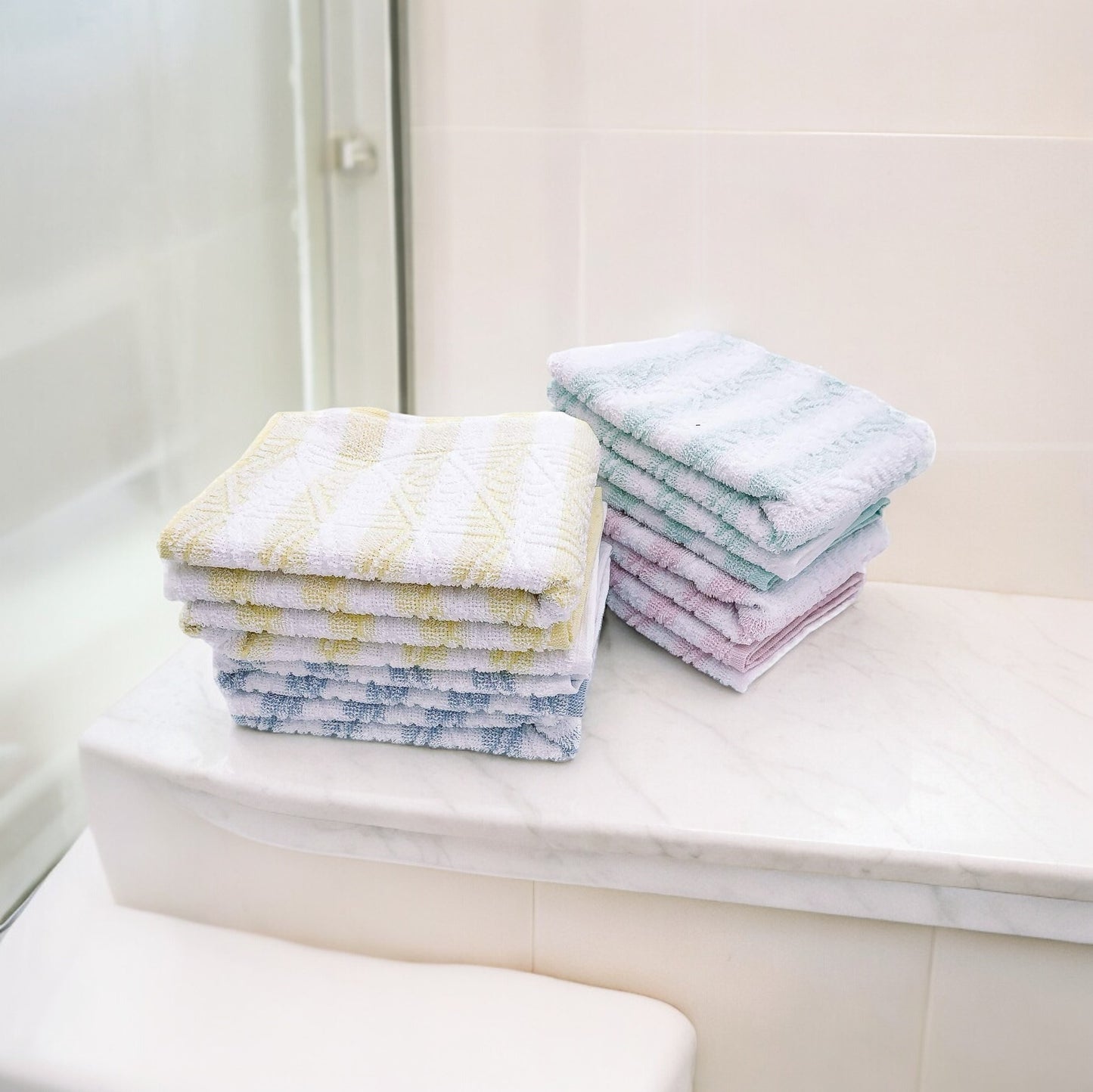 Gc ArredoCasa Ospite in 100% Spugna di Cotone - Modello Firenze - 40x60cm - Set 6 Pezzi