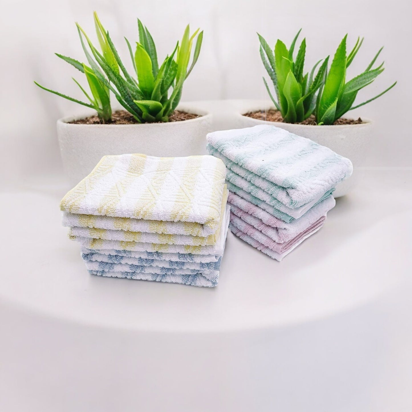 Gc ArredoCasa Ospite in 100% Spugna di Cotone - Modello Firenze - 40x60cm - Set 6 Pezzi