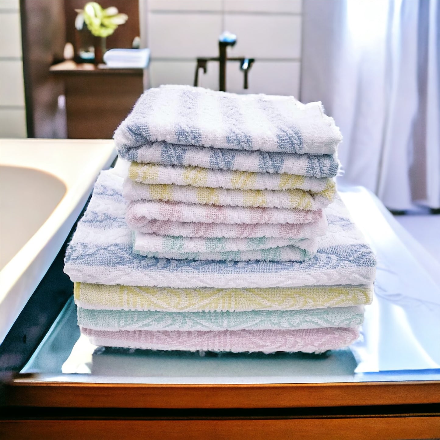 Gc ArredoCasa Ospite in 100% Spugna di Cotone - Modello Firenze - 40x60cm - Set 6 Pezzi
