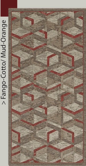GC ARREDOCASA Tappeto Antiscivolo Made in Italy - Passatoia Moderna con Disegno Geometrico Hypnotic - Lavabile - Tappeto Runner Lungo Colorato