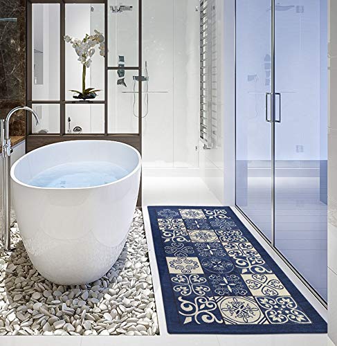 GC ArredoCasa Tappeto Antiscivolo Made in Italy - Passatoia Moderna con Disegno Maiolica Lavabile - Tappeto Runner Lungo Colorato