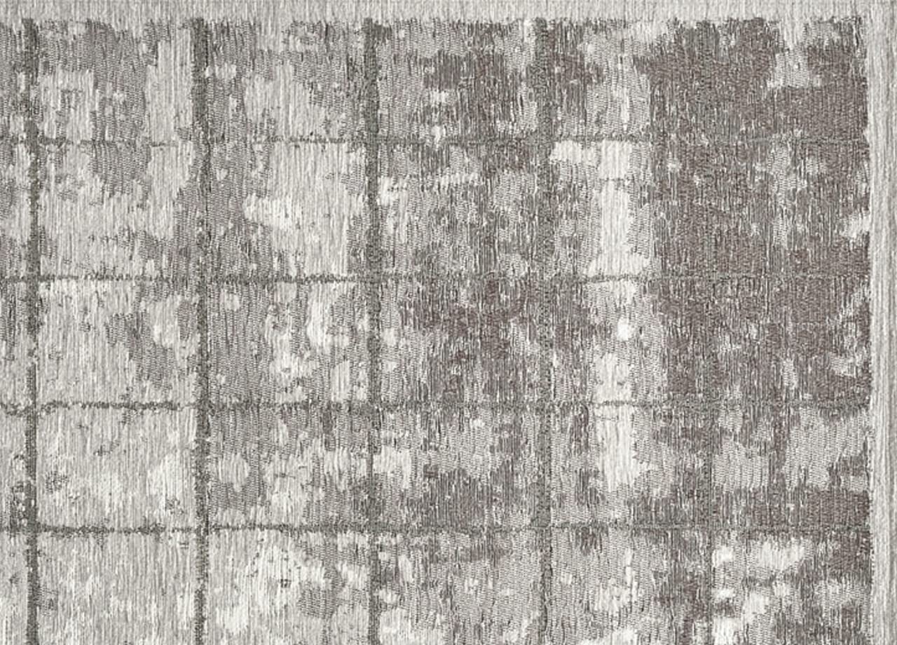 GC ArredoCasa Tappeto Velour Antiscivolo Da Camera E Salotto Disegno Urano Argento