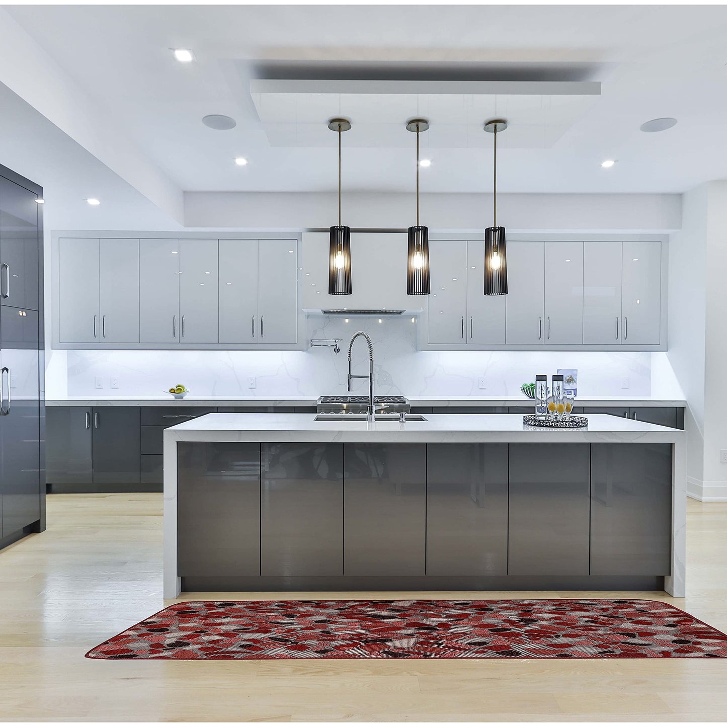 GC ArredoCasa Tappeto Cucina Antiscivolo Lavabile Made in Italy | Tappetino Cucina Cotone Lavabile in Lavatrice | Passatoia Tappeto Runner Multiuso Colorato - Modello GRANITO