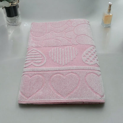 GC ArredoCasa Telo Bagno in 100% Spugna di Cotone - Modello HERTS TINTE PASTELLO - 100x150cm