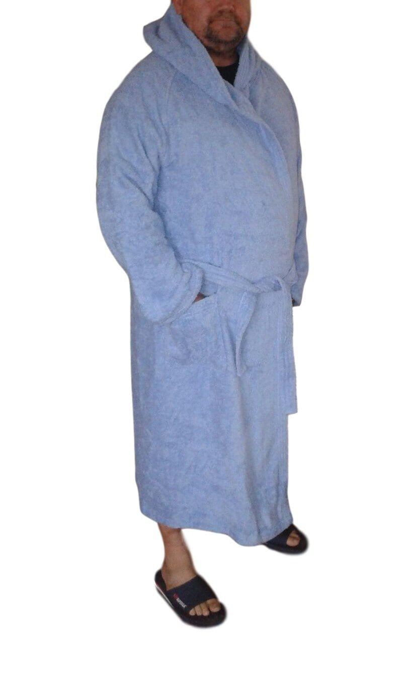 Gc ArredoCasa ACCAPPATOIO UOMO IN SPUGNA 350g/m2 TAGLIE FORTI  MADE IN ITALY 3XL 4XL 5XL 6XL 8XL